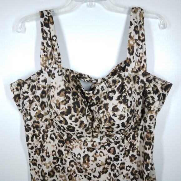 Swimsuit for All Leopard Tankini size 24 - Picture 3 of 7